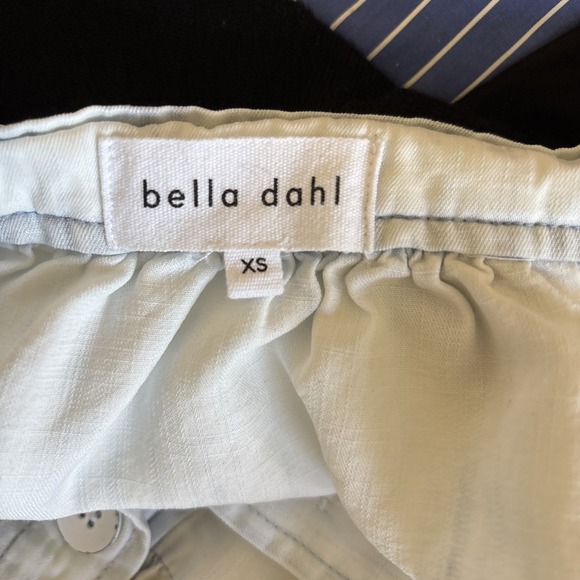 Bella Dahl Button Tiered Skirt XS Light Wash Pale Blue Cottagecore - Picture 7 of 8